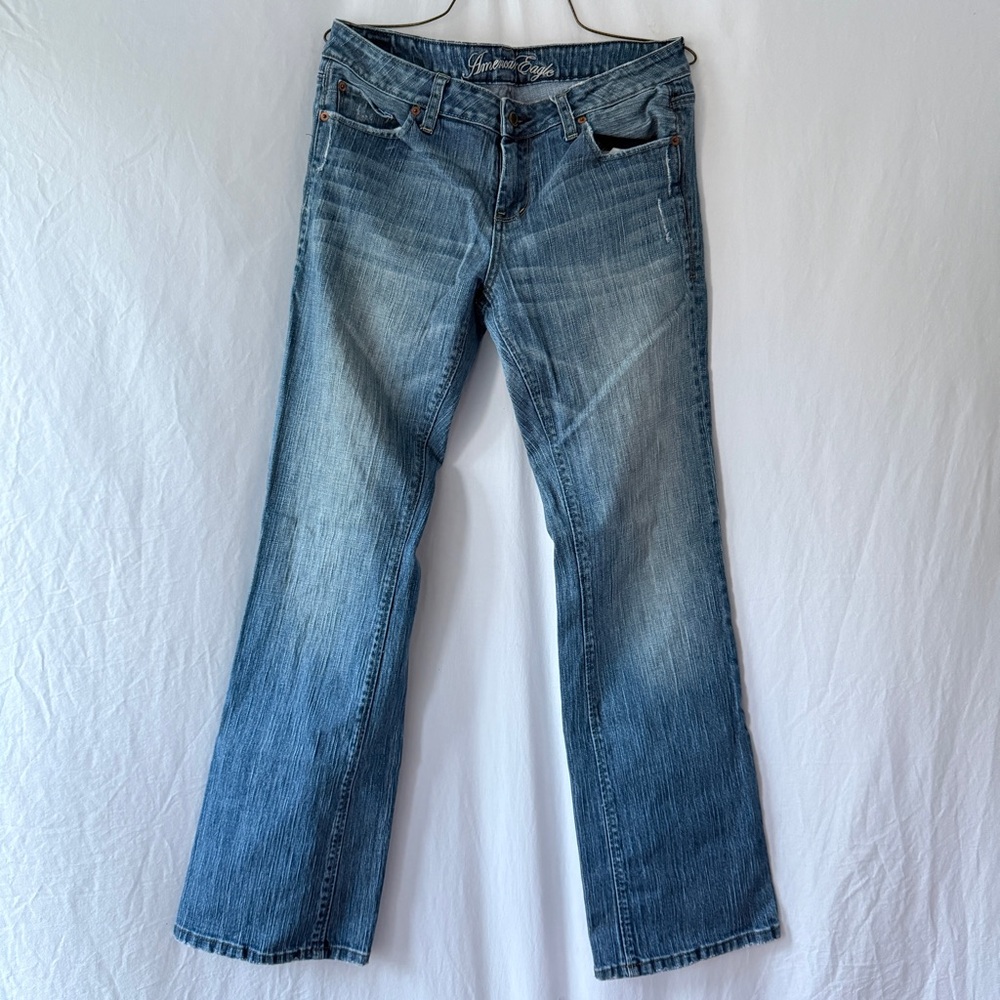 American Eagle Outfitters Blue Boot Cut Jeans Classic Style